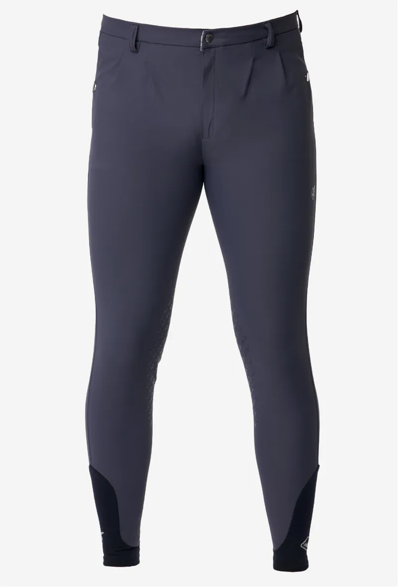 LeMieux Mens Elite Classic Pleated Breech in Flint Grey